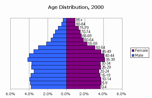 CensusScope -- Population Pyramid and Age Distribution Statistics