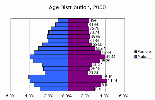 CensusScope -- Population Pyramid and Age Distribution Statistics
