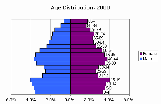 CensusScope -- Population Pyramid and Age Distribution Statistics