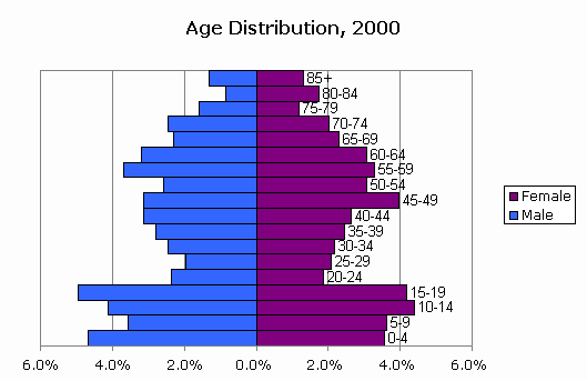 CensusScope -- Population Pyramid and Age Distribution Statistics